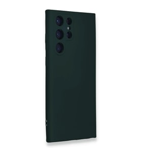 Galaxy S24 Ultra Kılıf Nano İçi Kadife  - Koyu Yeşil