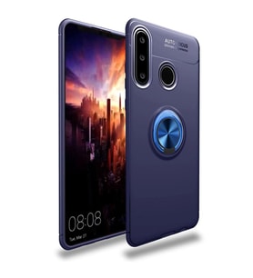Huawei Y6p Kılıf Range Yüzüklü Silikon - Mavi
