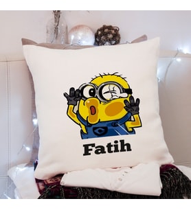 Minions Tasarımlı Yastık Kişiye Özel