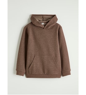LCW Kids Kahverengi Kapüşonlu Erkek Çocuk Kalın Sweatshirt