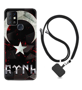 INFINIX Hot 8 9 10 11S Hot 10 Play 10T Kılıf Boyun Askılı Silikon Göktürk 1394