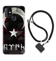 INFINIX Hot 8 9 10 11S Hot 10 Play 10T Kılıf Boyun Askılı Silikon Göktürk 1394