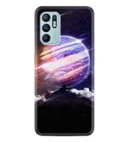 Oppo Reno 6 Kılıf Silikon Desen Özel Seri Super Planet 1797