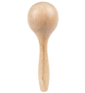 Temel Ahşap Marakas Ritim Aleti 15 cm