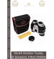 #Dürbün Nikula 10x25 Profesyonel Optik Mercekli Su Geçirmez Kompakt Tosba El Dürbünü 114m/1000m