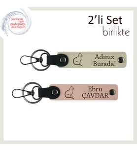 Evcil Hayvanına Anı Bırak, Patili Tasarım, Kişisel Anahtarlık, Sütlü Kahve-Yavru Ağzı