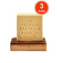 Bal Polen Propolis Sabunu El Yapımı Doğal 120 G x 3 Adet