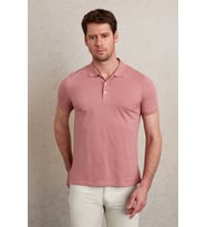 Hatemoğlu Pembe GL 112301 Basıc Polo Pike T-shırt