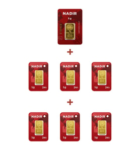 Nadir Gold 24 Ayar 11 Gram Külçe Altın (1 Adet 5 Gram Külçe Altın + 6 Adet 1 Gram Külçe Altın )