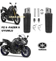 Yamaha Fazer 8 -Fz 8 Uyumlu Ön Basamak Seti A Kalite-Arasmoto (Siyah)
