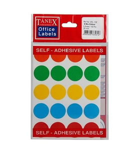 Tanex 5'Li Mix Color Ofis Etiketi Ofc-132
