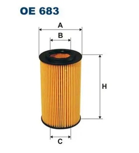 FILTRON OE683 Yag Filtresi 15430RBDE01 15430RBDE02
