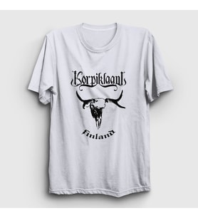 Presmono Unisex Beyaz Finland Korpiklaani T-Shirt 161661tt (Beyaz)