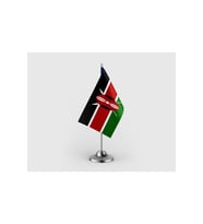 Kenya Devleti Tekli Saten Masa Bayrağı Seti