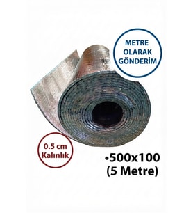 5 Metre Kalorifer Peteği Arkası Isı Yalıtım ve Izolasyon Levhası Radyatör Arkalığı Alüminyum Folyo Yalıtım Malzemesi Metre olarak Gönderim