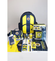 DEKOMUS İLE YENİ SEZON LİSANSLI FENERBAHÇE FULL KIRTASİYE OKUL SETİ ÇUBUKLU OKUL,3 BÖLMELİ BESLENME ÇANTASI VE KALEM ÇANTASI İLE 700 ML MATARA,BESLENME KABI (Standart)