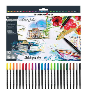 Eberhard Faber Artist Color Eskiz Markörü 24 Renk Set 