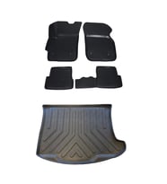 Mazda 3 Sedan 2003-2009 3D Havuzlu Paspas ve Bagaj Havuzu Seti (Siyah)
