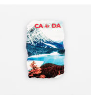 Kanada Moraine Gölü Fresco Magnet (Karışık)