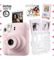 Instax mini 12 Pembe Fotoğraf Makinesi-30'lu Film-Albüm-Mandal-Çerçeve ve Kılıf Mega Set 2