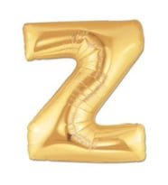 Folyo Balon Z Harfi Gold ( altın ) Renk 100 Cm