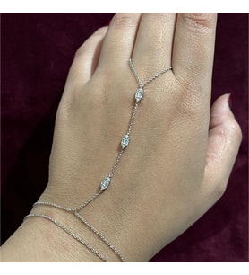 Silver Taş Detay Şahmeran (Gri)