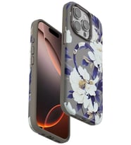 Iphone 14 Flower Series Magsafe Kapak - Gri