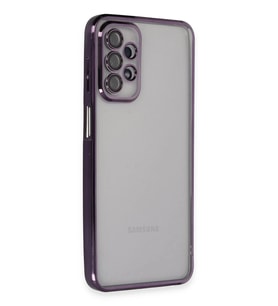 Durukar® Samsung Galaxy A23 4G Kılıf Lensli Silikon - Mor