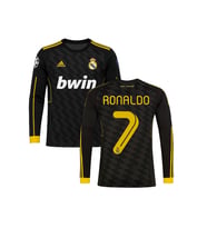 Ronaldo 2012 Real Madrid Siyah Uzun Kollu Yetişkin Futbol Forması