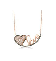Gümüş Kalpli Love Kadın Kolye CSR2180364