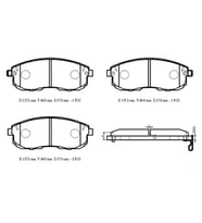 NISSAN MAXIMA- A33- 03/06; ÖN FREN BALATASI (DİSK) (137X53,3X17) (DAIWA) 4106089E97 268-6350