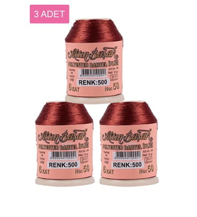 3 Adet Altınbaşak Oya ve Dantel İpi 20 gr - Royaleks - No: 500