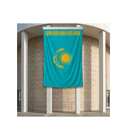 Kazakistan Bayrağı 140gr Premium Raşel Kumaş 200x300 cm