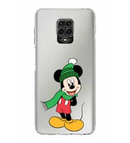 Xiaomi Redmi Note 9 Pro  Kamera Korumalı Kapak Mickey Mouse Tasarımlı Şeffaf  Kılıf