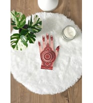 Pamuğum Atelier Mandala Kına Eli Tasarım Kartlı 5 ml Kına Hediyelik (15-25-50-100-200 Adet)