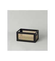 Küçük Siyah Düzenleyici Sepet 25x16x12,3 cm, Çok Amaçlı Saklama Çözümü