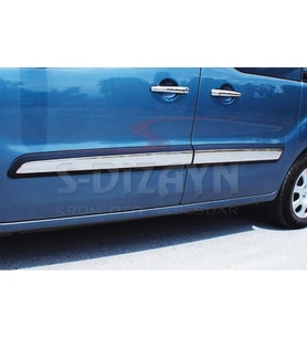 Peugeot Partner Tepee Krom Yan Kapı Çıtası 4 Prç 2008-2018