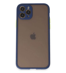 iPhone 11 Pro Kılıf Montreal Silikon Kapak - Lacivert