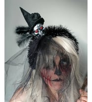 Hediye Kostüm , Cadı Şapkası, Cadı Kostümü , Halloween Kostüm , Cadılar Bayramı Tacı ,  Hediye Parti Tacı