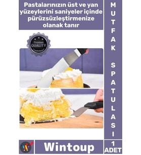 #Spatula Profesyonel Mutfak Ekipmanı Ergonomik Saplı Esnek Paslanmaz Çelik L Tipi Pastacı Spatulası