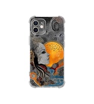 PrintiFy Apple iPhone 12mini ile Uyumlu Simya Serisi Mozaik Tanrıça Tasarımlı Uv Baskılı Köşe Korumalı Antişok Kılıf