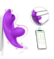 Akıllı Telefon Uyumlu Manyetik Şarjlı Çift Motorlu Vibratör Mor – G Noktası ve Klitoris Uyarıcı