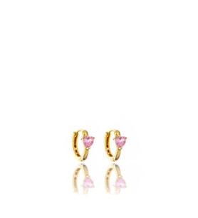 Pink Love Gümüş Küpe