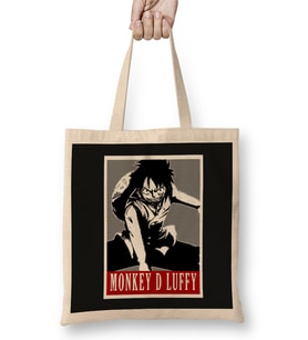 One Piece Monkey D Luffy 01 Bez Çanta Uzun Saplı
