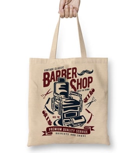 Barber Shop Bez Çanta Uzun Saplı