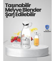 Pembe Beyaz Renk Seçenekli Mini Boy Meyve Sıkıcı