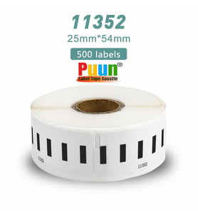 PUUN®Dymo Lw 11352 Muadil Iade Adres Etıketı 500 Etiket/paket 25MM x 54MM Labelwriter EL60, LW310, LW320, LW330, LW400, LW450, (Çok Renkli)