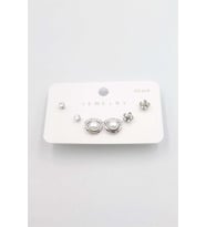 Çoklu Set Küpe - Gümüş