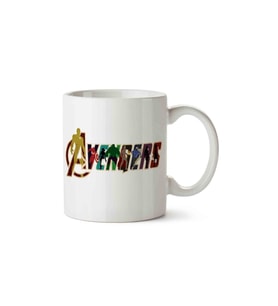 Avengers Logo Porselen Kupa Bardak