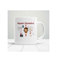 Kişiye Özel Müşteri Hizmetleri Baskılı Kupa